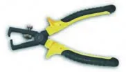 Abisolierzange 160 mm schwarz verchromt Softgriff 0