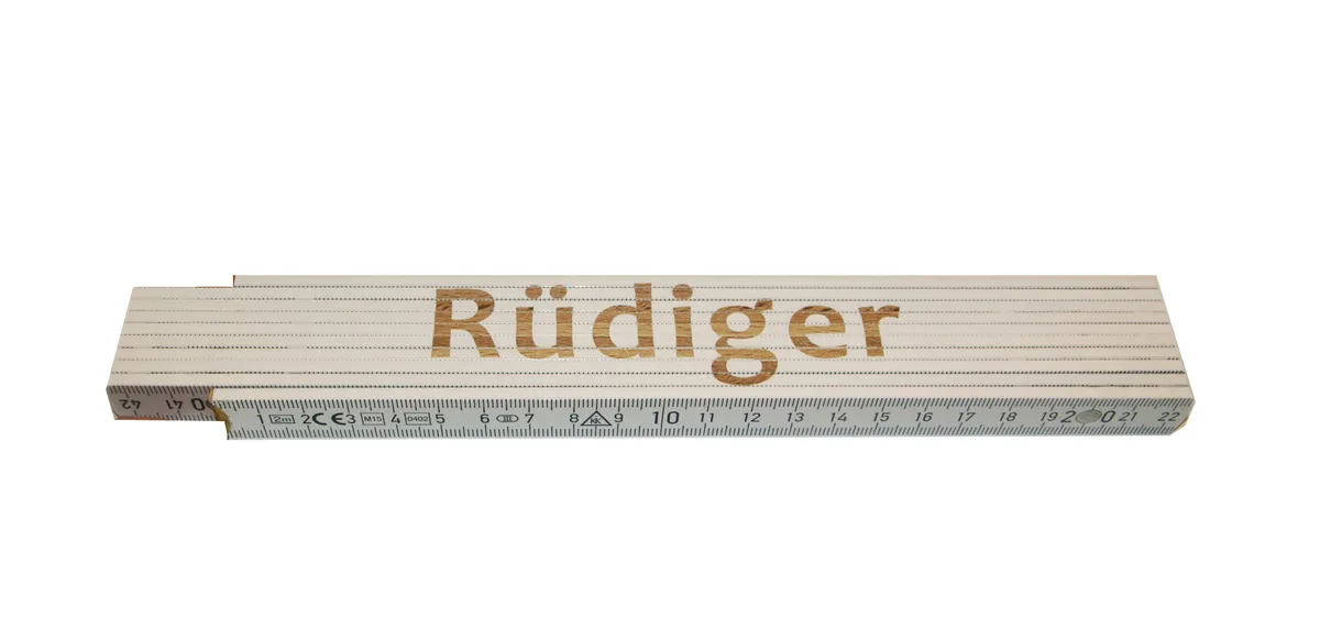 Meterstab weiß Rüdiger 0