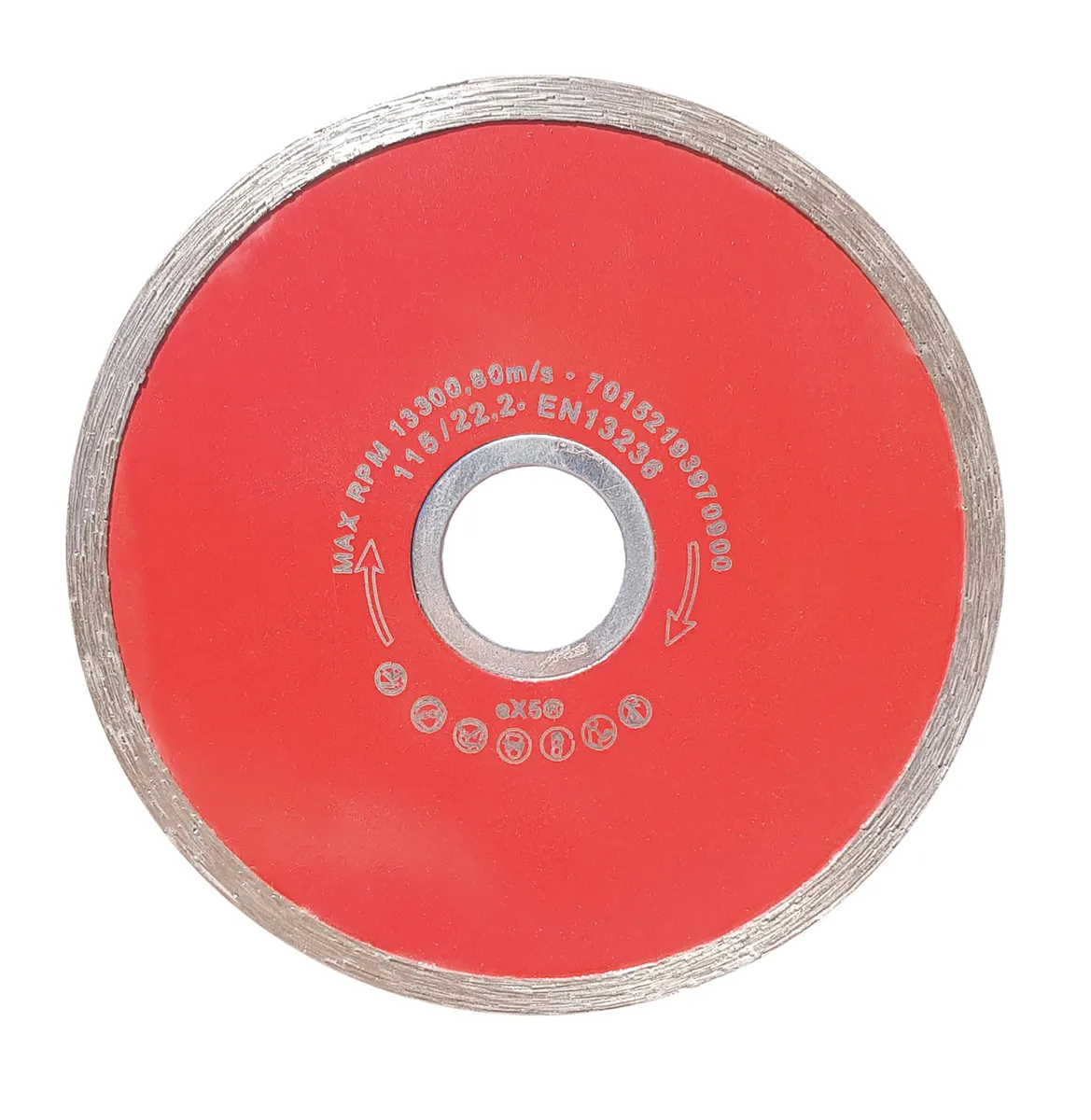 Diamant-Trennscheibe 115/22,2 mm Fliese rot 0