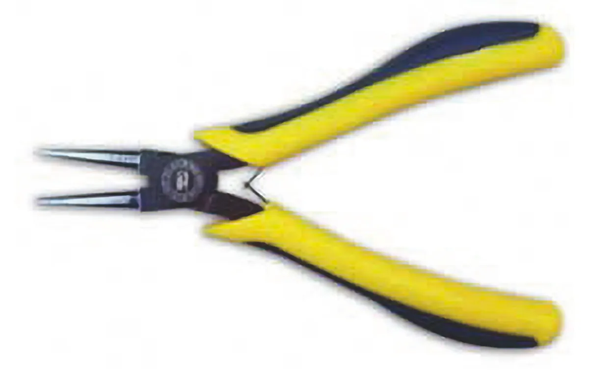 ElektronicRundzange 125 mm schwarz verchromt Softgriff (62525) 0
