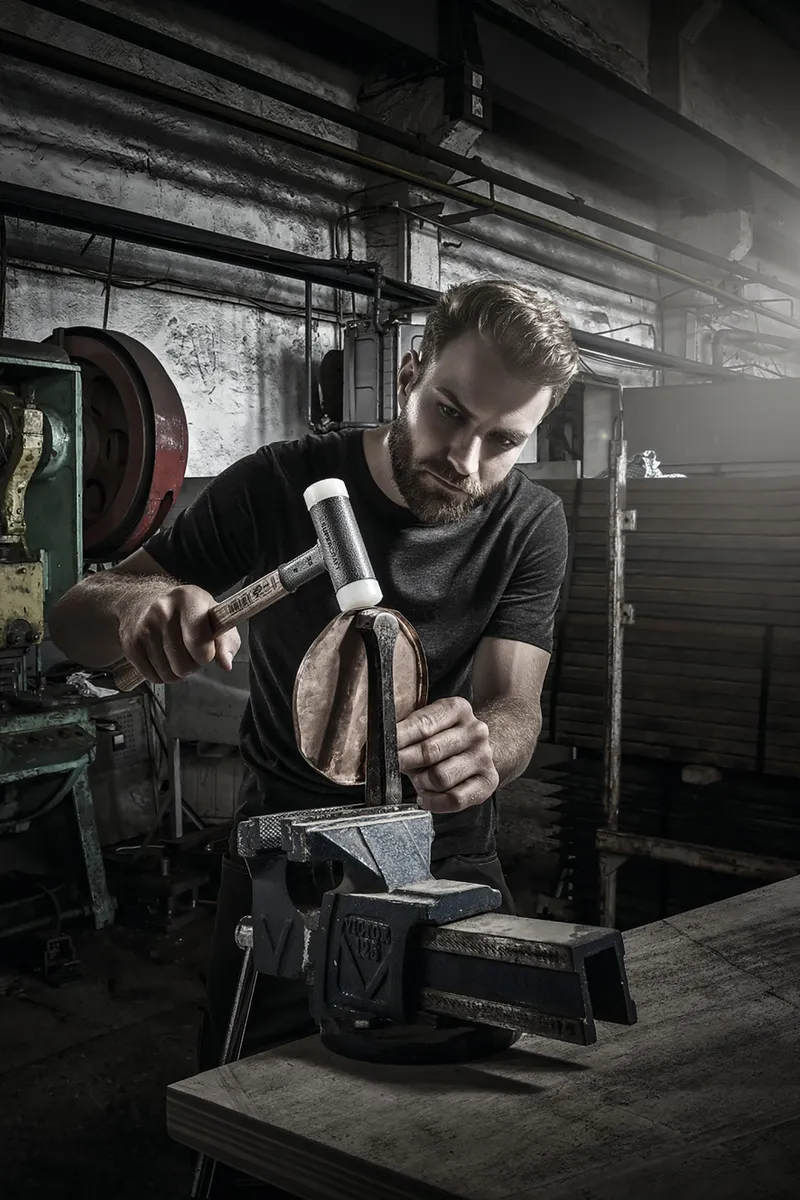 SUPERCRAFT-Schonhammer D=40 mm, mit bruchsicherem Stahlrohrstiel und ergonomisch geformtem, rutschsicherem Griff 2