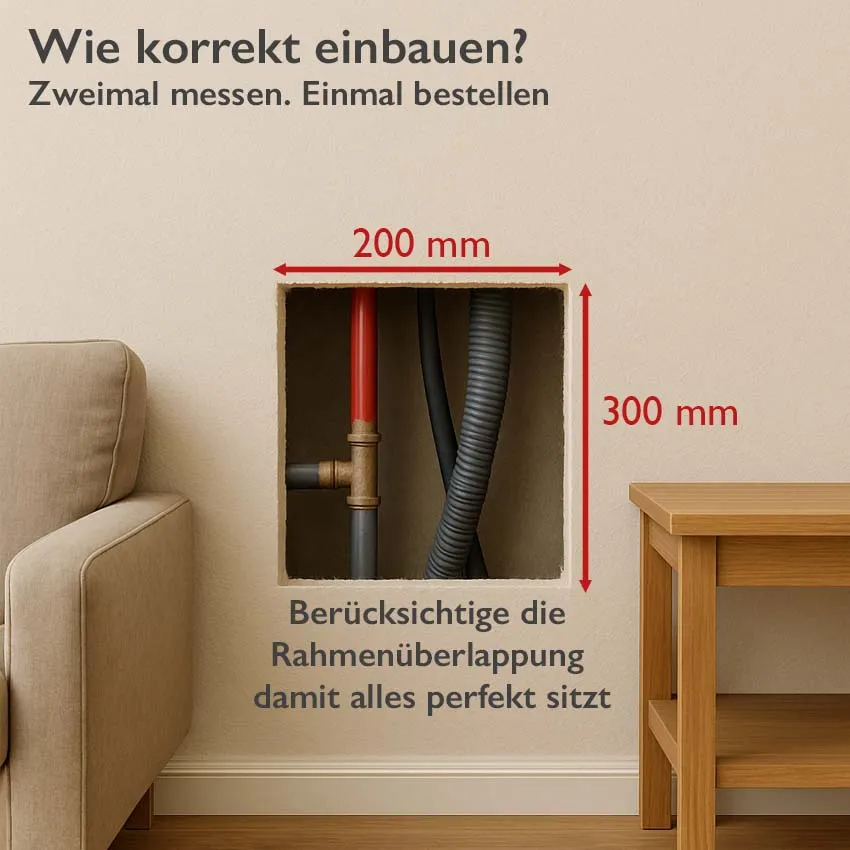 Revisionstüre 200 x 300 weiß grundiert 6