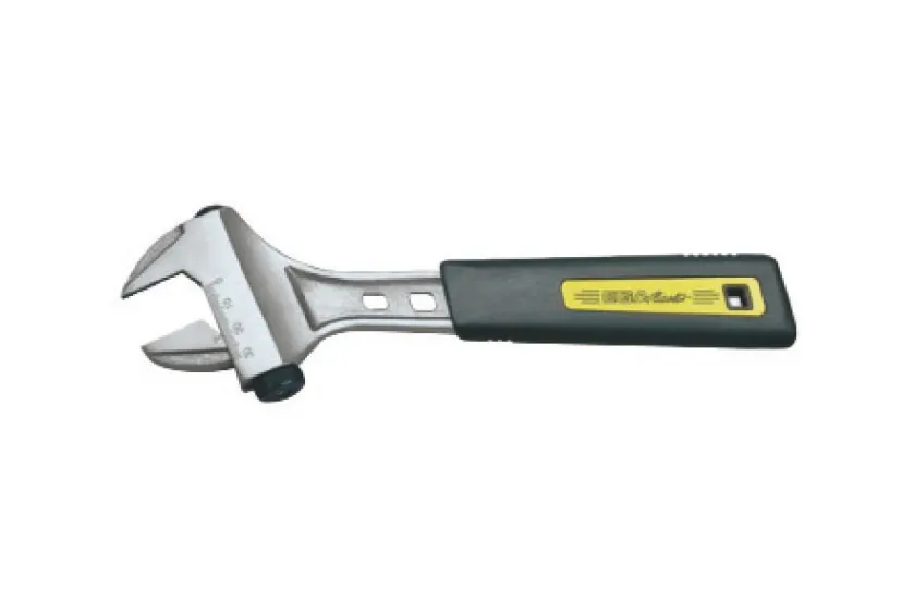Rollgabelschlüssel 10" Comfort Titan- chrom mit Schneckenrolle,Handschutz 0