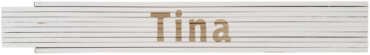 Meterstab weiß Tina 0