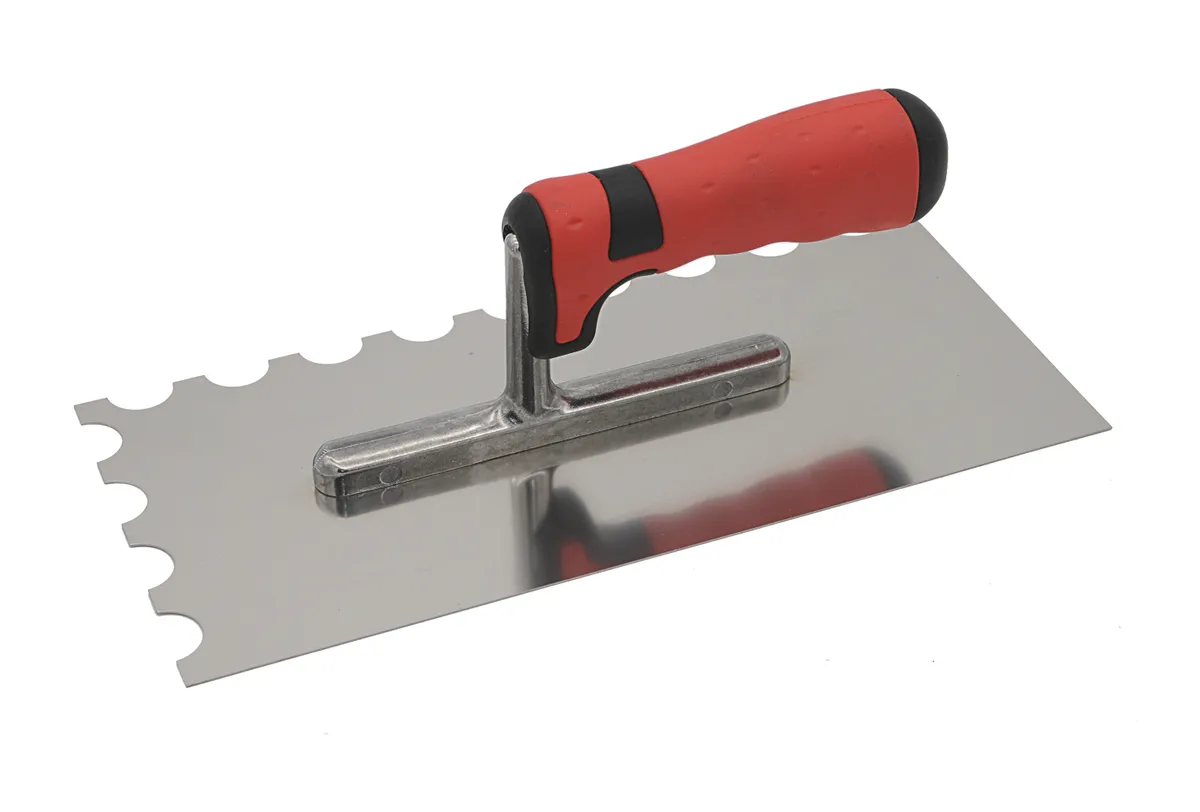 Glättekelle halbrund R20 (H=10.0) rostfrei Softgriff 0