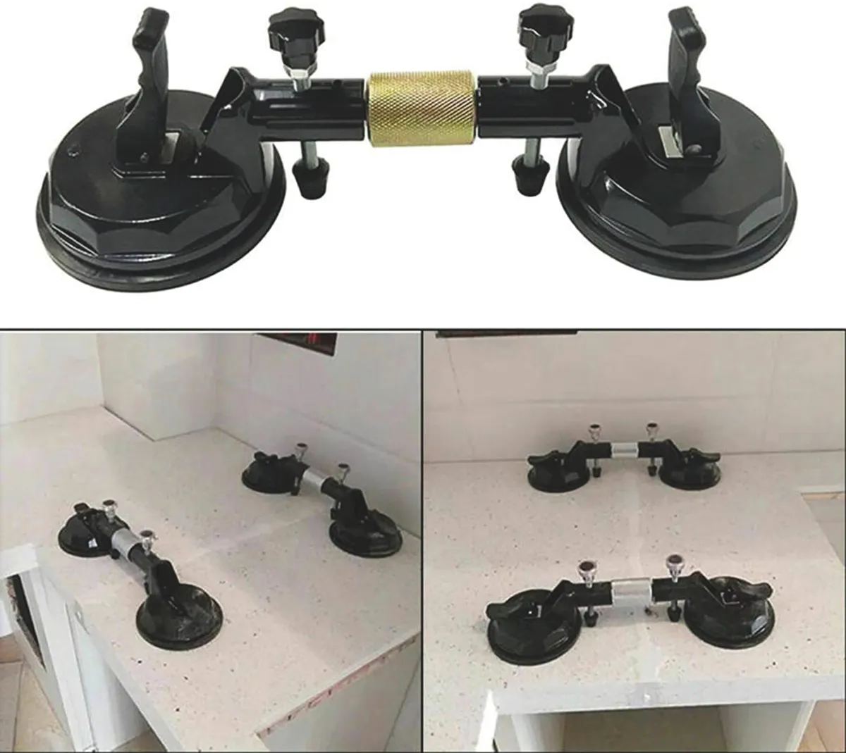 Saugheber 2-fach Alu verstellbar Tragkraft 60 kg 4