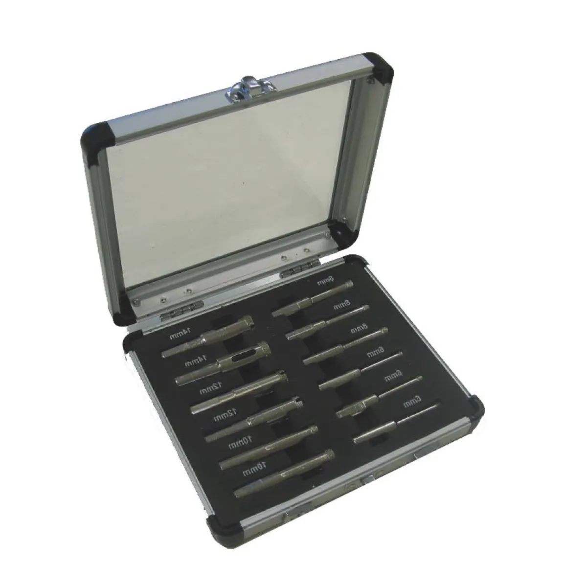 Diamant-Fliesenbohrset 2 12-teilig 3x6mm/3x8mm/2x10mm/2x12mm/2x14mm 0