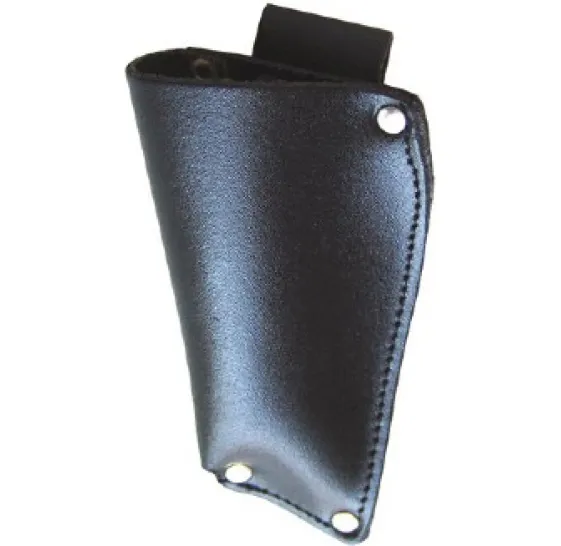 Messertasche "Delfin" Leder schwarz für Messer mit Klingenrückführung 0