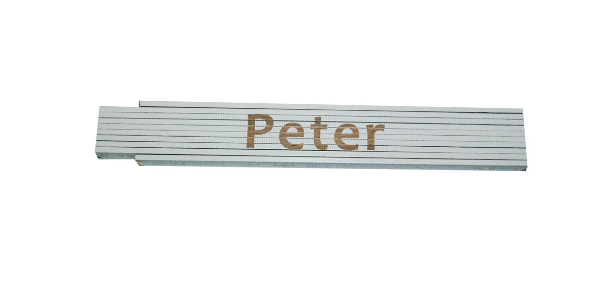 Meterstab weiß Peter 0