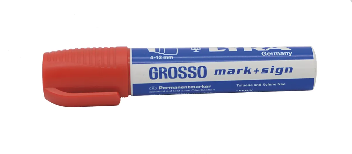 Permanentmarker 4-12 mm rot 0