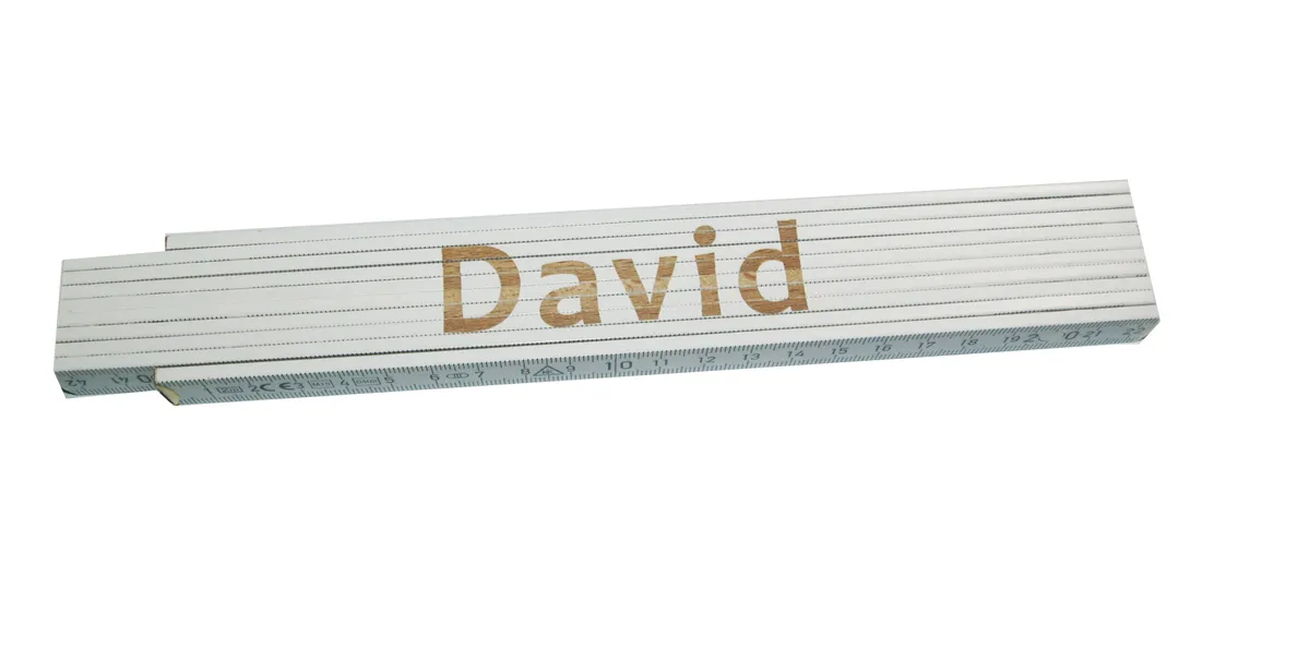 Meterstab weiß David 0