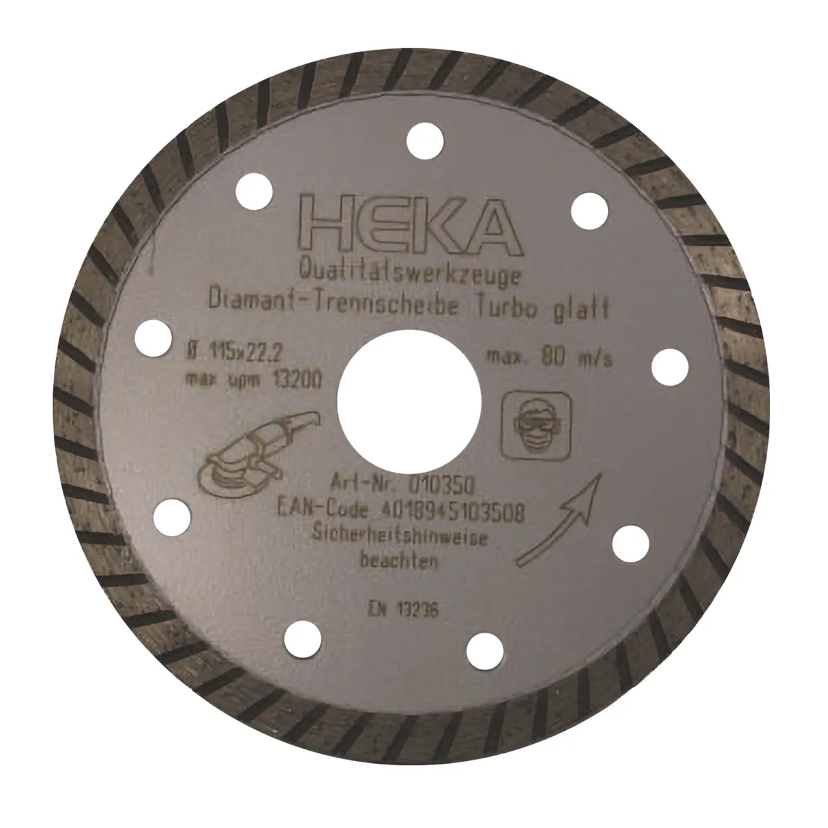 Diamantscheibe Turbo glatt 125 mm B:22.2 0