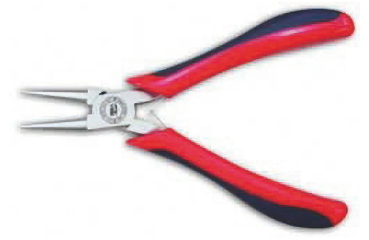Elektronic-Rundzange 125 mm Titanchrom Softgriff 0