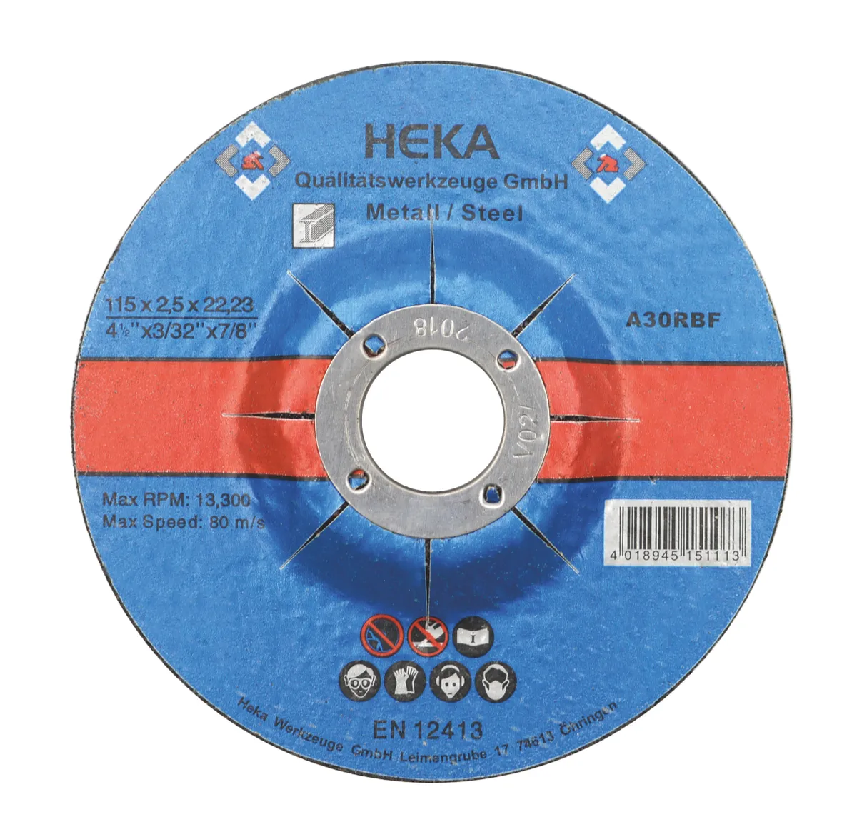 Trennscheibe Metall 115x2.5x22 (10 Stk.) in Metallbox 1