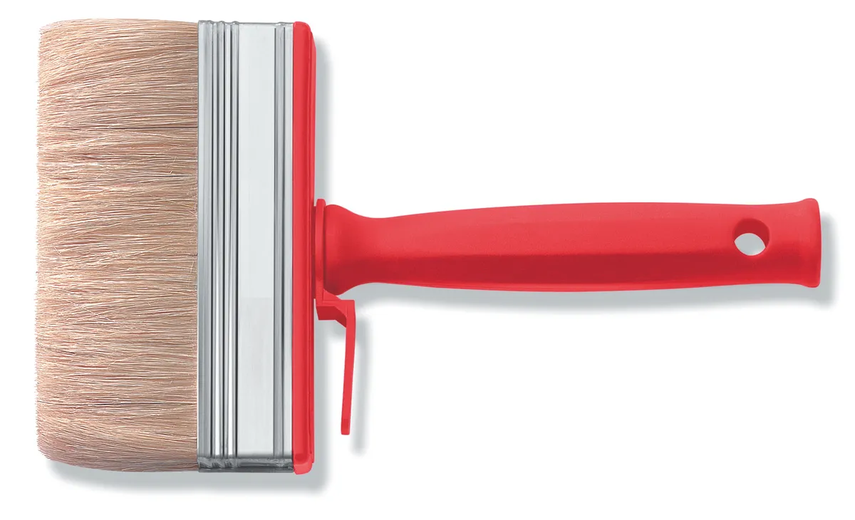 Flächenstreicher 140 x 40 mm PVC-Griff helle Borste 0
