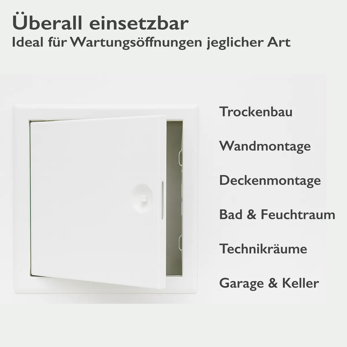 Revisionstüre 350 x 350 weiß grundiert 5