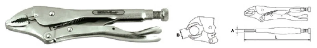 Gripzange 7" Titanchrom 0