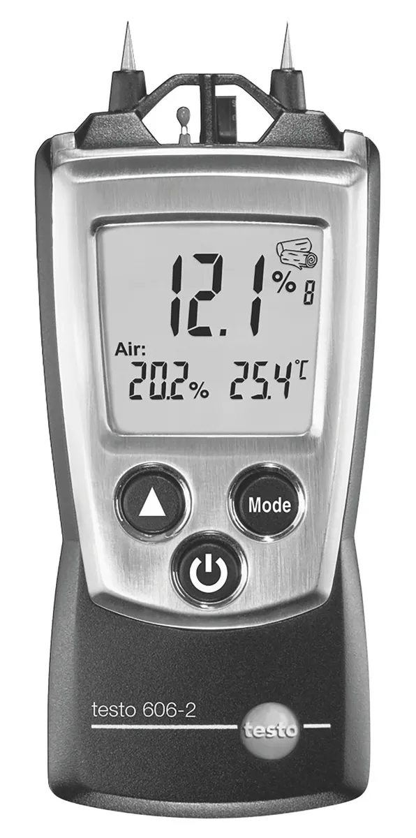 Holz-und Feuchtemessgerät Testo 606-2 mit Feuchte-Messung, NTC-Luft Thermometer 0