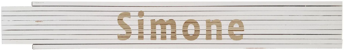Meterstab weiß Simone 0
