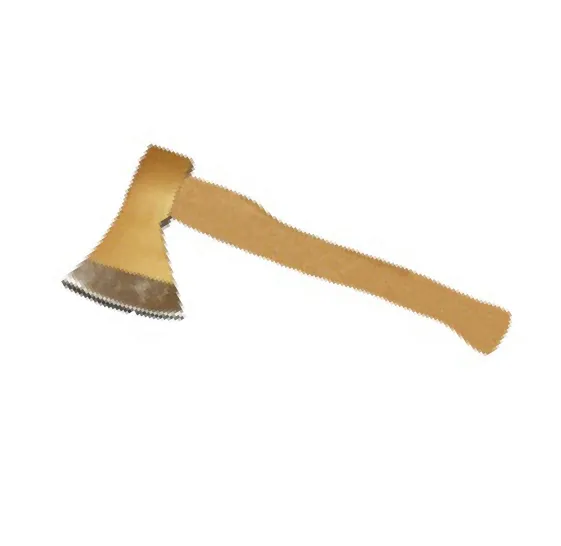 Handbeil 600 g gold, mit lackiertem Eschenstiel 0