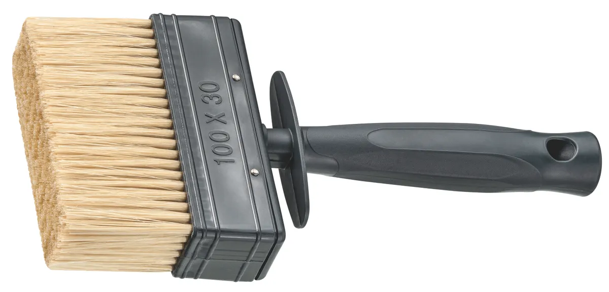 Flächenstreicher 100 x 30 mm PVC-Griff helle Borste 0
