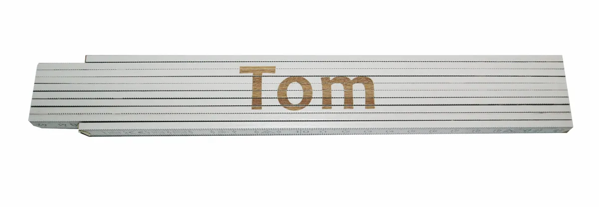 Meterstab weiß Tom 0