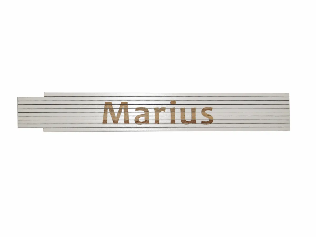 Meterstab weiß Marius 0