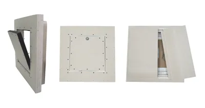 Revisionsklappe 200 x 200 mm GK=40 F90 für Decke, Vierkantverschluss