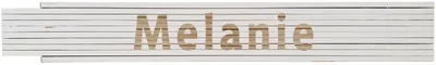 Meterstab weiß Melanie