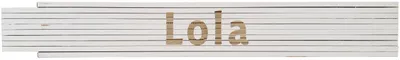 Meterstab weiß Lola