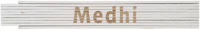 Meterstab weiß Medhi