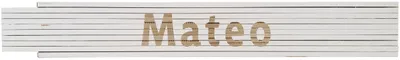 Meterstab weiß Mateo