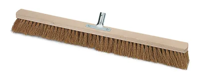 Industrie-Saalbesen 60 cm Rosshaar-Kokosbesatz mit Stielhalter