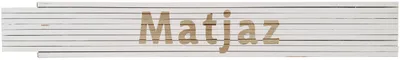 Meterstab weiß Matjaz