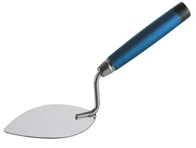 Fliesenkelle 160 mm Herzform mit Gummikappe rostfrei