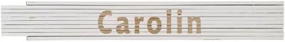 Meterstab weiß Carolin