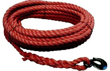 Hanfseil Ø 20 mm x 30 m eine Seite glatt eine Seite mit Haken