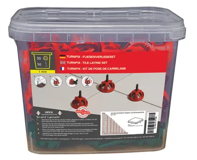 Turnfix Set 50 Kappen, 50 Stifte 1 mm
