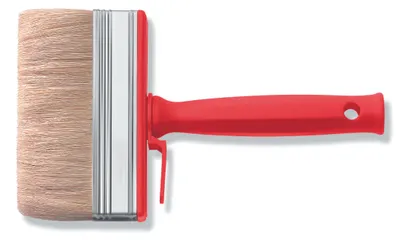Flächenstreicher 120 x 30 mm PVC-Griff helle Borste