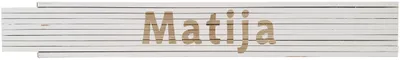 Meterstab weiß Matija