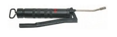 Handhebel-Fettpresse verchromt,340 mm mit Düsenrohr und Mundstück,