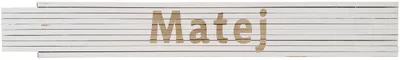 Meterstab weiß Matej
