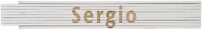 Meterstab weiß Sergio