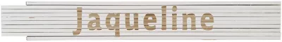Meterstab weiß Jaqueline
