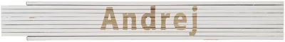 Meterstab weiß Andrej
