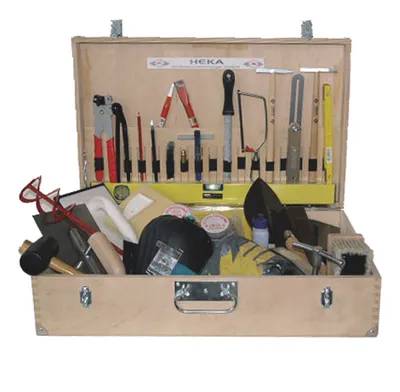 Fliesenlegerkoffer Heimwerker 41-tlg. Maße: 655 x 380 x 195 mm