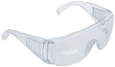 Schutzbrille, klar, transparent breite Ausführung, mit Seitenlüftung