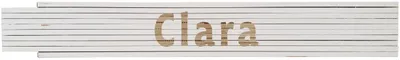 Meterstab weiß Clara