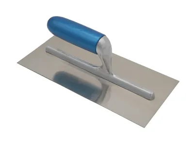Glättekelle 140x280 rostfrei langer Alusteg (Amerikanische Form)