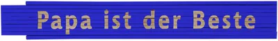 Meterstab blau Papa ist der Beste